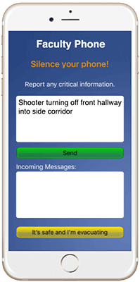 EUAlert!™ initial reporting screen