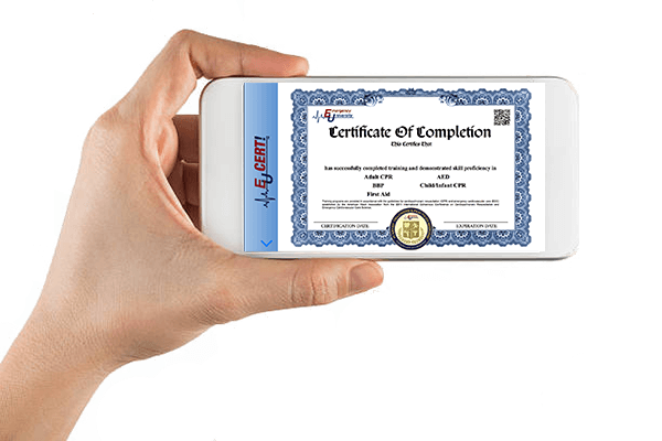 CPR/AED Certification Card with EUCert!™